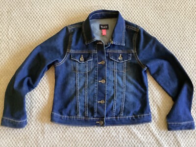 Place Girls Full-Button Denim Blue Jean Jacket Large (10/12)