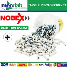 Tasselli Universali In Nylon Con Vite Truciolare Secchiello Nobex Vari Ø