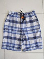 Peter Alexander Men's Cotton Knee Length Navy/Black Check Pyjama Short Size XL