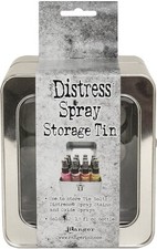 Tim Holtz DISTRESS SPRAY STORAGE TIN - Holds 12 1.9oz spray bottles Ranger