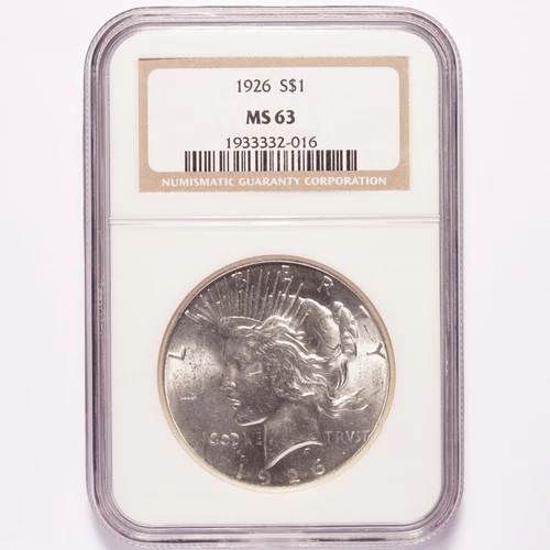 1926 Peace Silver Dollar NGC MS63