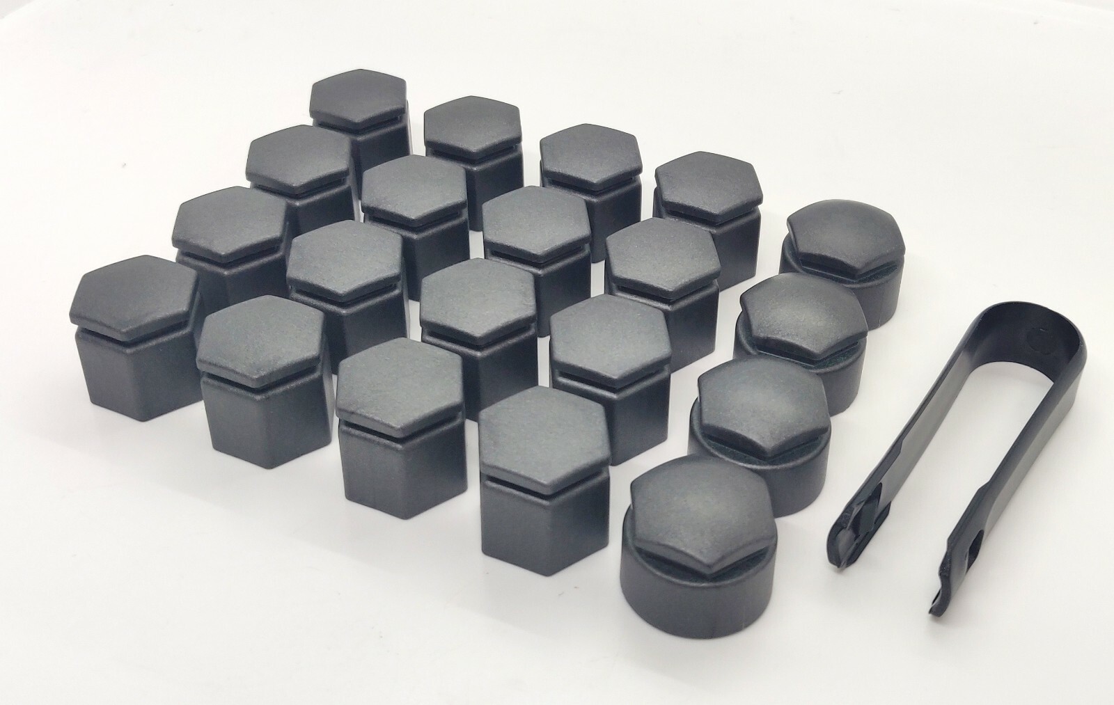 WHEEL NUT COVERS AUDI Q7 20062015 19mm BOLT LOCKING CAPS WITH TOOL