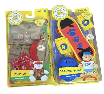 Dress Me Camping & Skateboard Set Target Exclusive Build a Bear Sealed 2pk