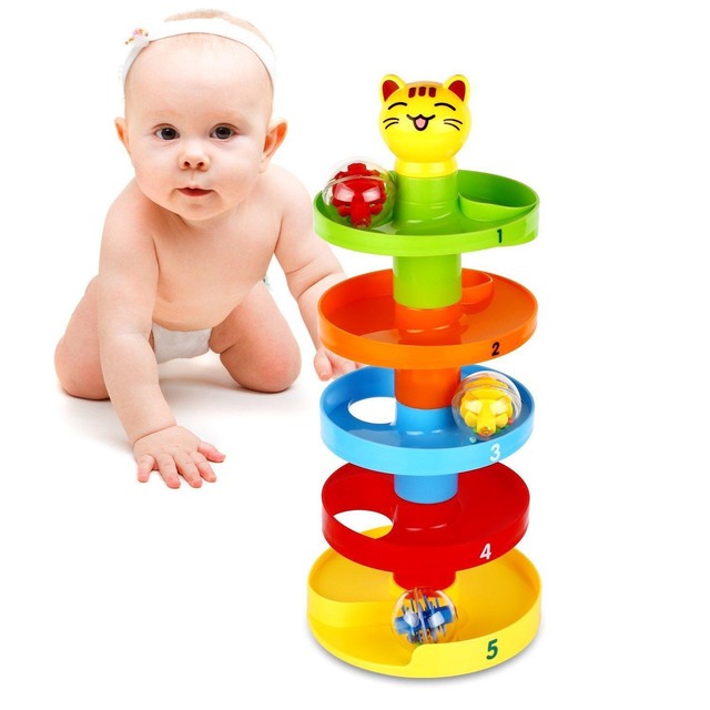 roll and swirl ball ramp