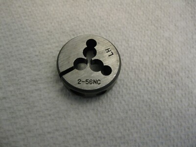 #2-56 NC Left Hand Round Split Adjustable Thread Die 1'' Unbranded