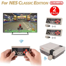 2 Packs Nintendo NES Classic Edition Wireless Controller Gamepad