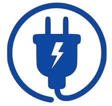 Vinyl Car Decal Sticker - Electric Power Plug Icon EV tesla Fuel Cap charger