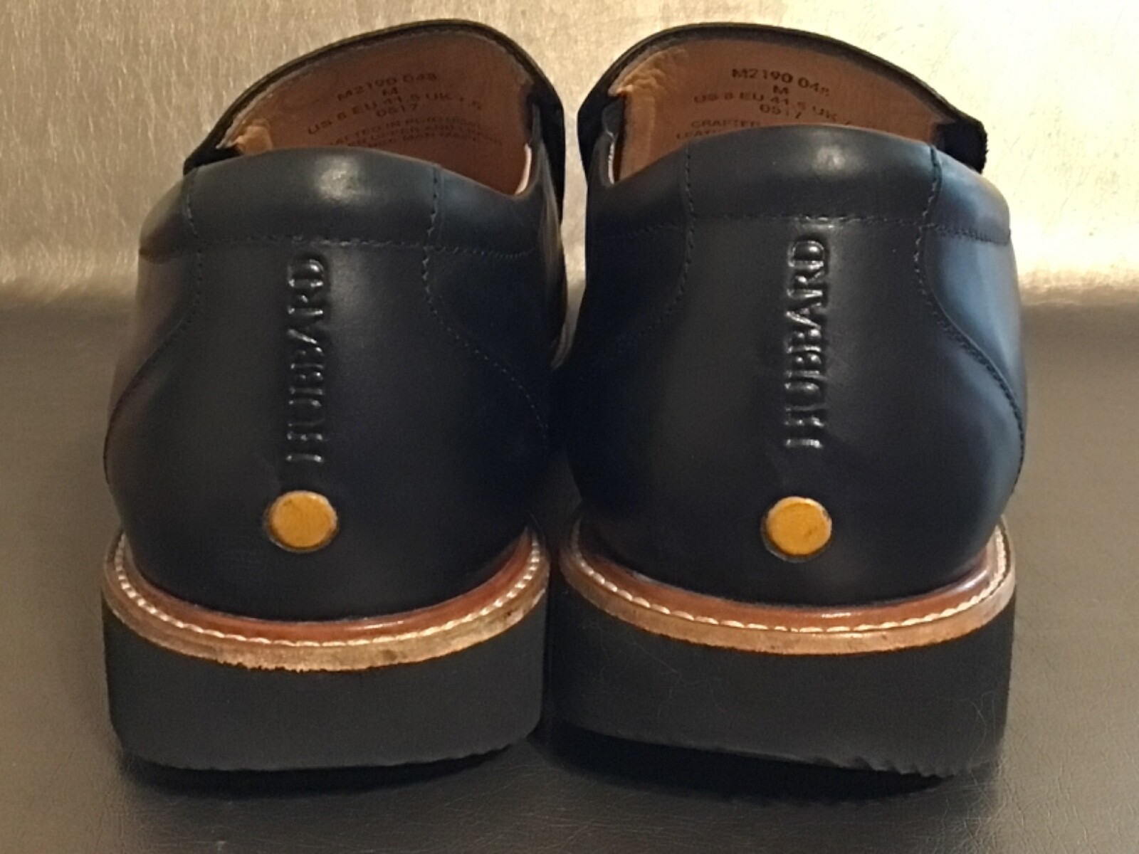 SAOLA Samuel Hubbard scarpe da viaggio frequenti slip on in pelle nera suola Vibram taglia 8