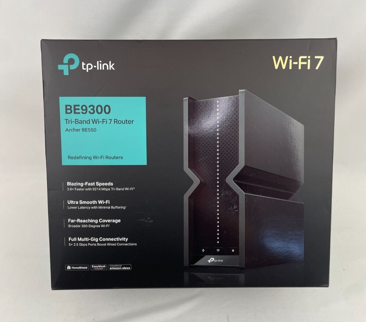 TP-Link Archer BE550 BE9300 Tri-Band Wi-Fi 7 Router 5x 2.5Gbps