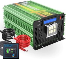 EDECOA 1000W/1500W/2500W/3500W Pure Sine Wave Solar Inverter 12V to 110V 120V