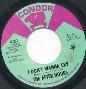 Northern/Sweet - THE AFTER HOURS - I Don&#039;t Wanna Cry (Promo) - Condor