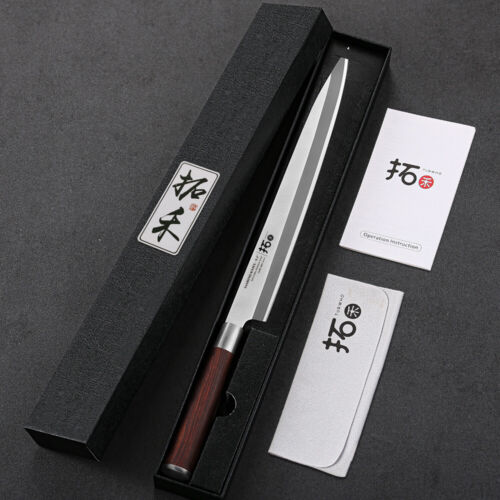 TURWHO 24cm Sashimi Knife Yanagiba Kitchen Fish Sushi Salmon Slicing Chef Knife - Picture 2 of 7