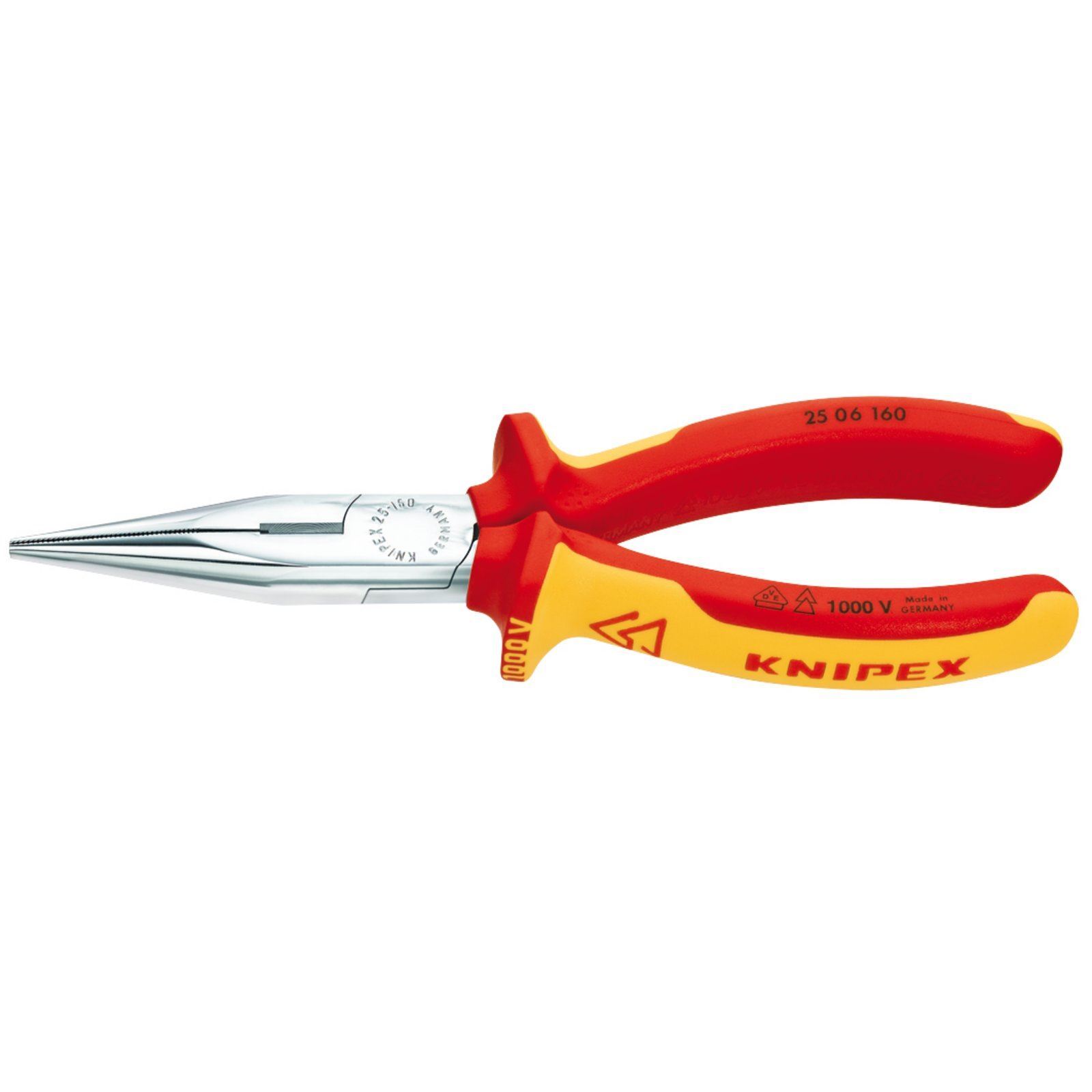 Knipex Knipex 25 06 160 SBE 160mm Fully Insulated Long Nose Pliers