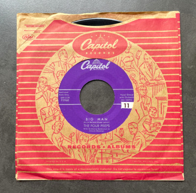 7'' The Four Preps - Big Man - US Capitol