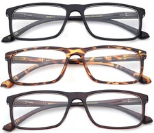 Reading Glasses Unisex Spring Hinge Readers Men Women Classic Rectangular