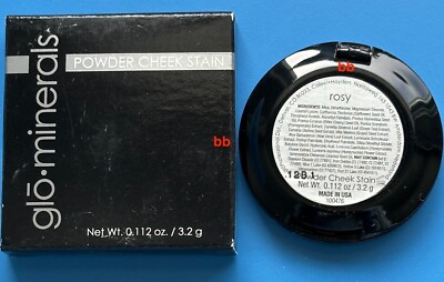 GloMinerals Power Cheek Stain Blush Rosy  3.2 g / 0.112 oz New in Box