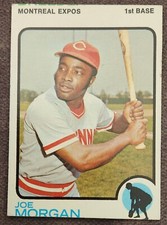 🔥⚾️Joe Morgan 1973 Topps Error MISCUT Cincinnati Reds #230 Baseball Card
