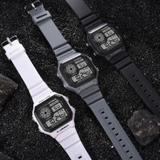 Large Digital Fashion Men's Sports Watch LED Waterproof Multifunction Wristwatch