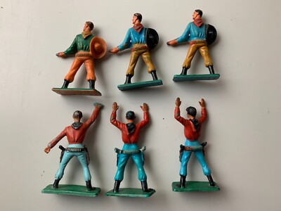 lot 5 figurines STARLUX western indiens