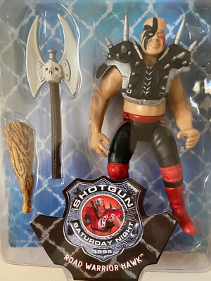 WWF Jakks BCA LOD Hawk & Animal Wrestling Figures WWE Shotgun