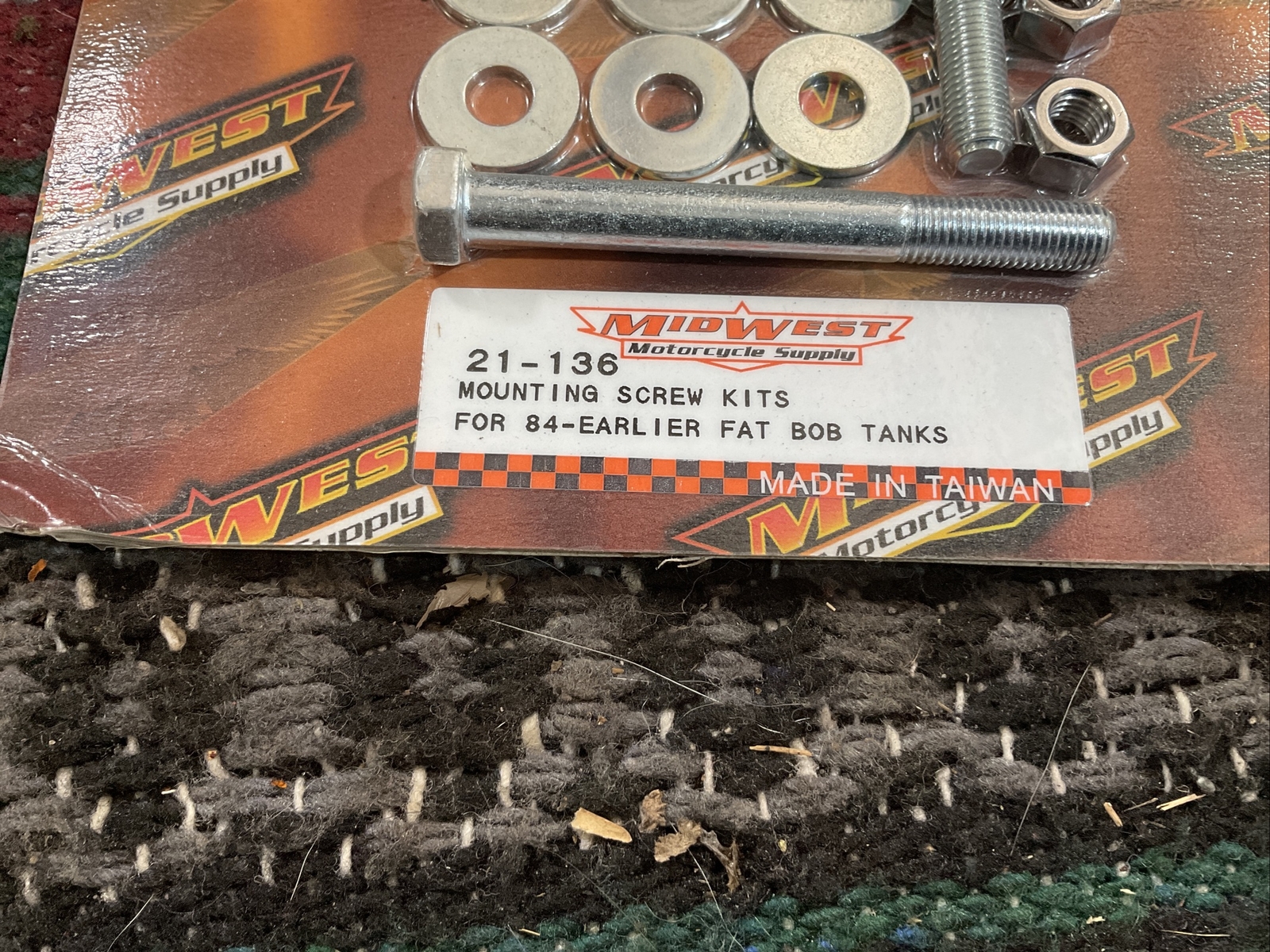 Harley Midwest Motorcycle Supply 21-136 Mounting Screw Kit Fat Bob Tanks