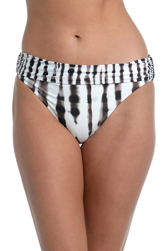 La Blanca Women's Shirred Band Bikini Swimsuit Bottom, Java//Twisted Bamboo, 12 - Image 3 of 4