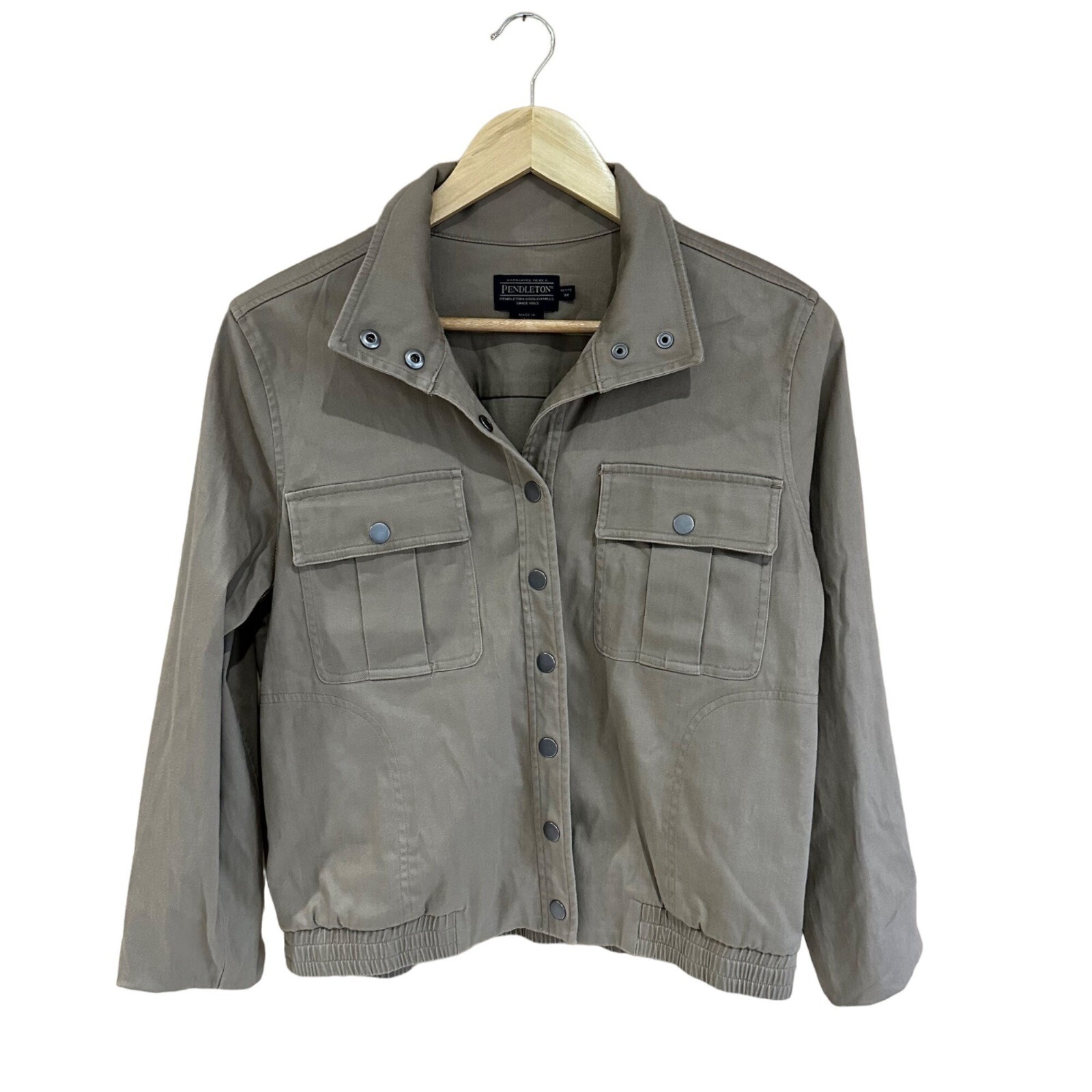 Pendleton Jacket Womens Medium Petite Malin Tan B… - image 1