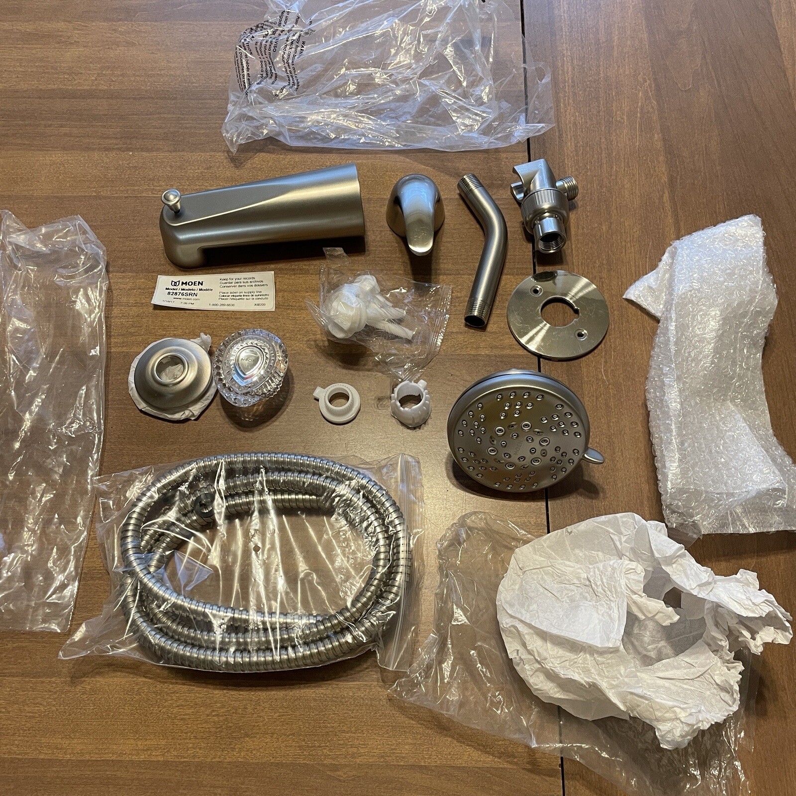 Moen Tiffin 82876SRN Spot Resist Brushed Nickel Tub Shower Faucet Parts