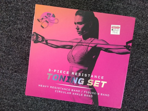 EDX 3 Piece Toning Set Resistance Set Training/Workout/Gym 8- Band ...