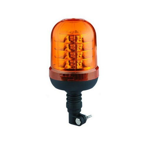 Lampeggiante LED Arancione 128mm 24 LED 12V/24V Omologato Attacco Tubolare Flex - Foto 2 di 2