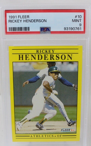 Rickey Henderson #40 1988 Fleer Mini