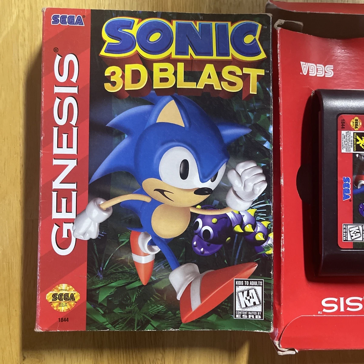 Sega Genesis Mega Drive Sonic 3D Blast Tectoy complete box manual poster  perfect