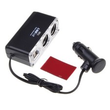 Adaptador de cargador de 2 puertos divisor de enchufe de encendedor de coche dos puertos USB para teléfonos inteligentes