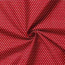 Rose and Hubble Polka Dot Fabric - 45 Inch Wide 100% Cotton Poplin for Dressmaki
