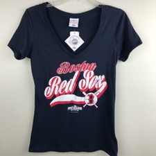 MLB Boston Red Sox 2016 Post Season Short Sleeve Tee T Shirt Womens S Small NWT