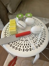 pretend play wooden butter, eggs and kiwi