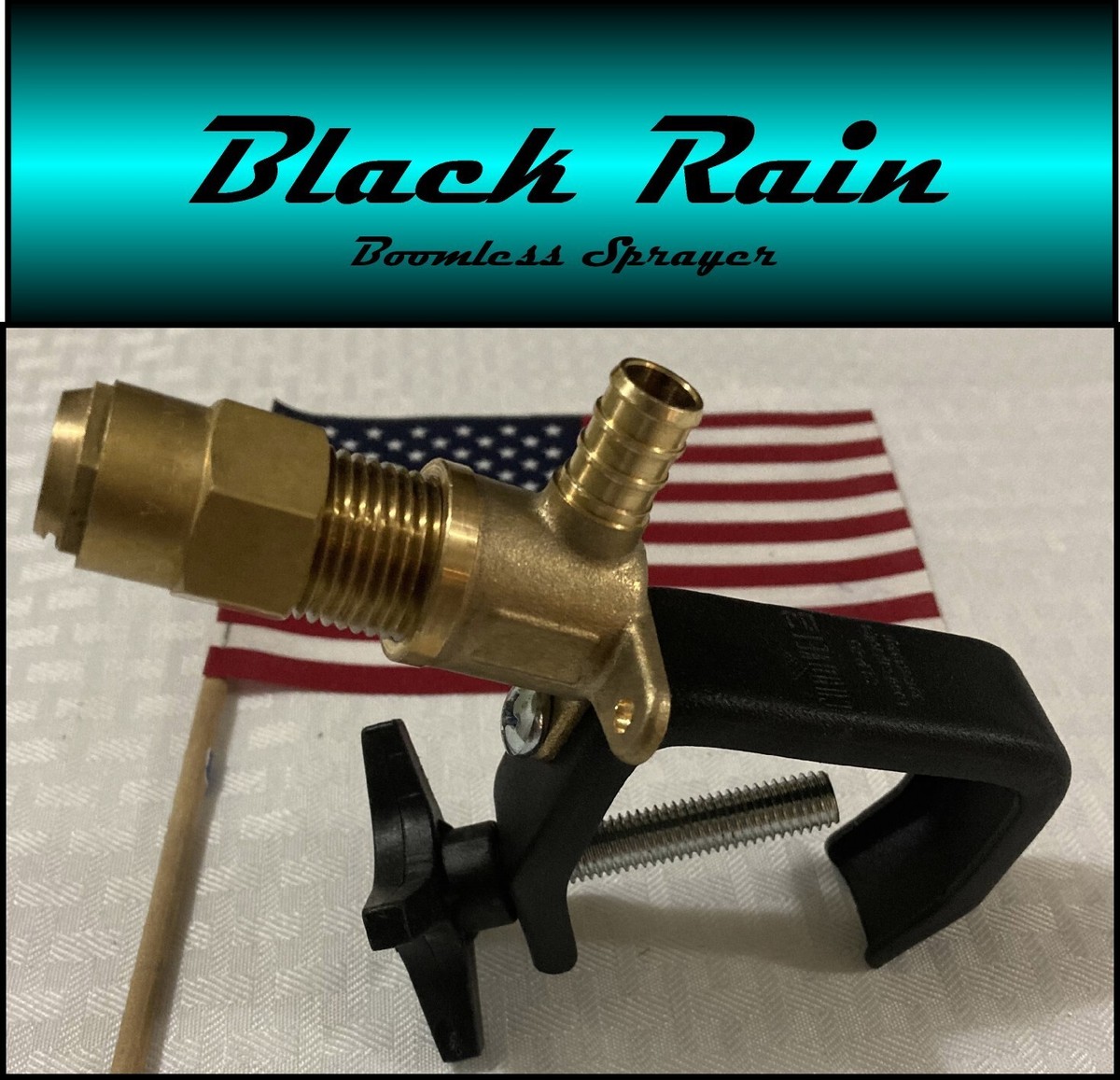 Black Rain Boomless Sprayer Nozzle for UTV, Tractor Spot Sprayer