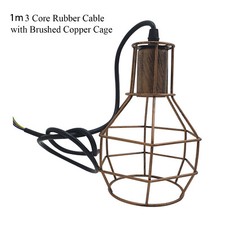 Black Ceiling Light Wire Metal Basket Pendant Lighting Ceiling Light Shade