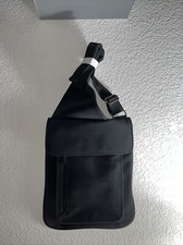 Men Women Chest Sling Shoulder Bag Cross Body Backpack Black Nylon NWOT