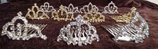 190 Pc W/11 STYLE Wholesales Lots Crystal Photo Prop Baby Princess Tiara Crown
