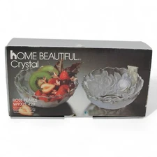 Home Beautiful Crystal Rose Pearls Bowls Set Of 4 WY001/420 Japan Floral Design