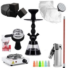 Pack Chicha ECOSAFE BK avec Filtres à Tabac + Chauffe Charbon + Foyer Silicone
