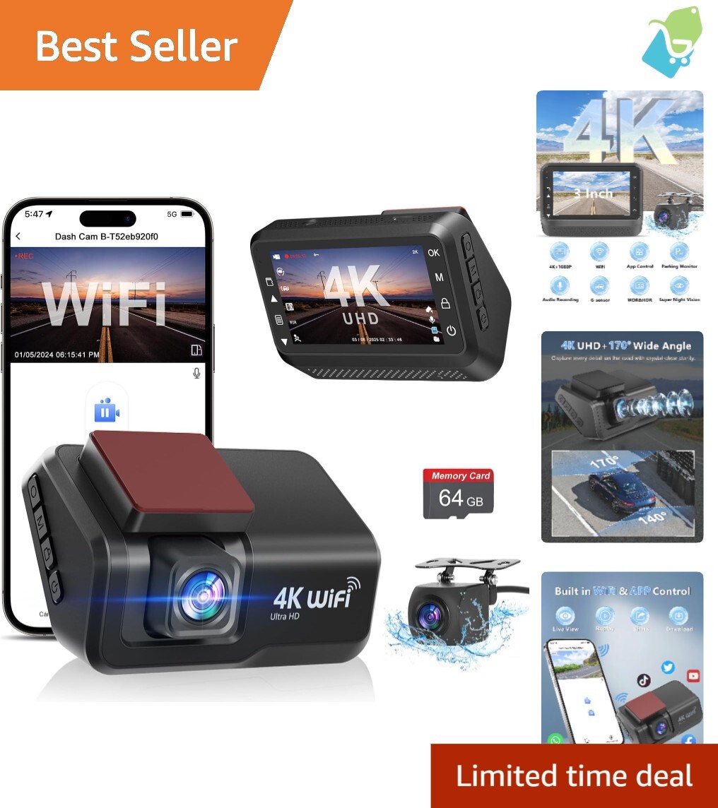 High-Quality Dash Cam for Enhanced Road Safety and Recording-image