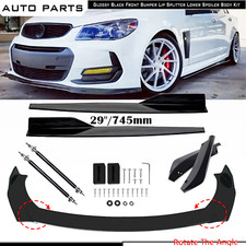 Front Bumper Lip Spoiler Rear Side Skirt Splitter Strut For Chevy Sonic Rs 12-20 Front Bumper Lip Spoiler Rear Side Skirt Splitter Strut For Chevy Sonic Rs 12-20