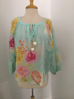 floral peasant top
