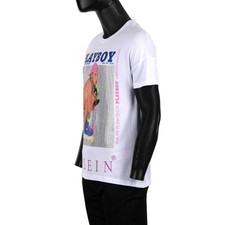 T-shirt Homme ELEVEN PARIS Playboy - Blanc, Taille XS - Neuf Avec étiquettes