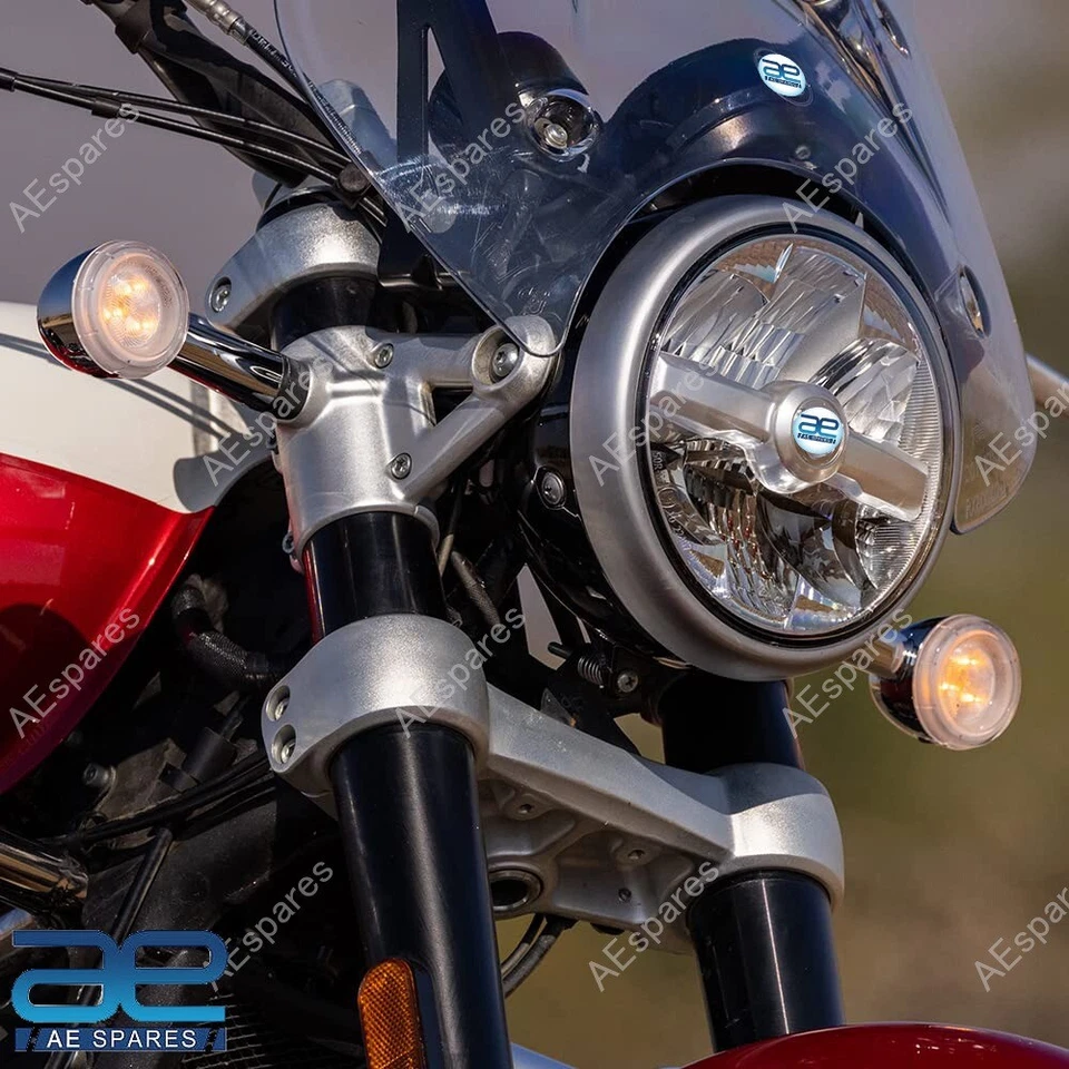 Indicatori LED Argento Per Royal Enfield Super Meteor Shotgun 650 KXA00263 GEC - Immagine 4 di 4