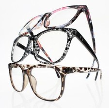 Women's Big Oversized Stars Reading Glasses Presbyopia +4.5 +5.0 +5.5 +6.0