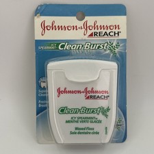 UPC 381370094708 product image for Johnson + Johnson Reach Clean Burst ICY SPEARMINT Waxed Dental Floss New | upcitemdb.com