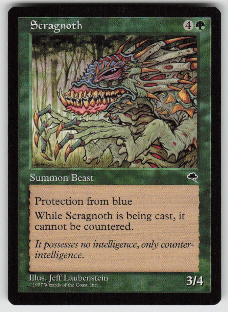 Scragnoth Uncommon Tempest 253 MTG Lightly Played